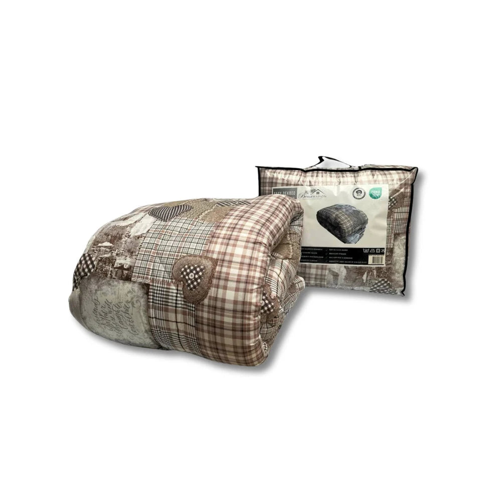 All in one lazy dekbed -  Dekbed en overtrek in 1  - Beige Taupe