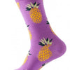 Ananas sokken paars (Per paar)