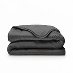 All in one lazy dekbed velvet - Dekbed en overtrek in 1 - Antraciet