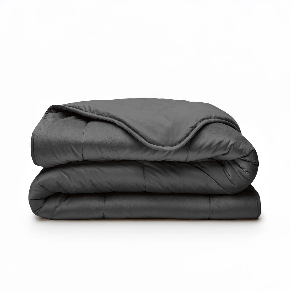 Sleeptime Velvet Lazy dekbed zonder overtrek - Antraciet