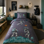 Decoware kinderdekbedovertrek Space - Katoen