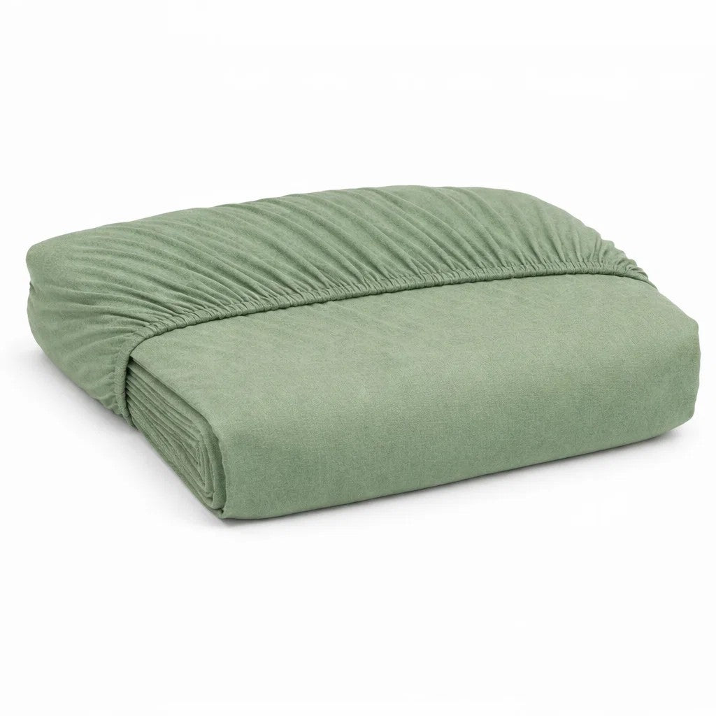 Baby peuter jersey hoeslaken groen