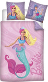 Barbie kinderdekbedovertrek Zeemeermin - katoen - 1-persoons
