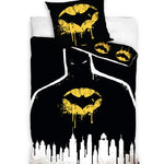 Batman dekbedovertrek dark - katoen - 1-persoons (140x200 + 60x70 cm)