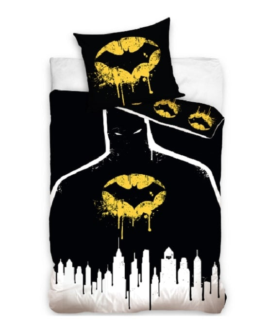 Batman dekbedovertrek dark - katoen - 1-persoons (140x200 + 60x70 cm)