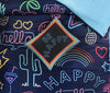 Decoware dekbedovertrek Neon Be Happy - microvezel