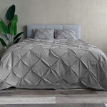 Katoen dekbedovertrek Monte Carlo - grijs - 2-persoons (200x220 + 2st 60x70 cm)