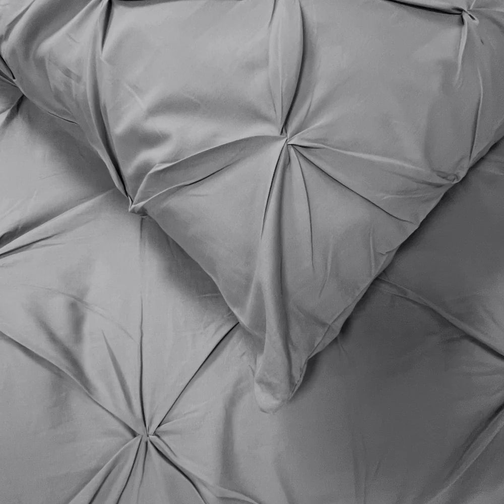 Katoen dekbedovertrek Monte Carlo - grijs - 2-persoons (200x220 + 2st 60x70 cm)
