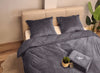 Beau Maison Velvet dekbedovertrek - antraciet - 1-persoons