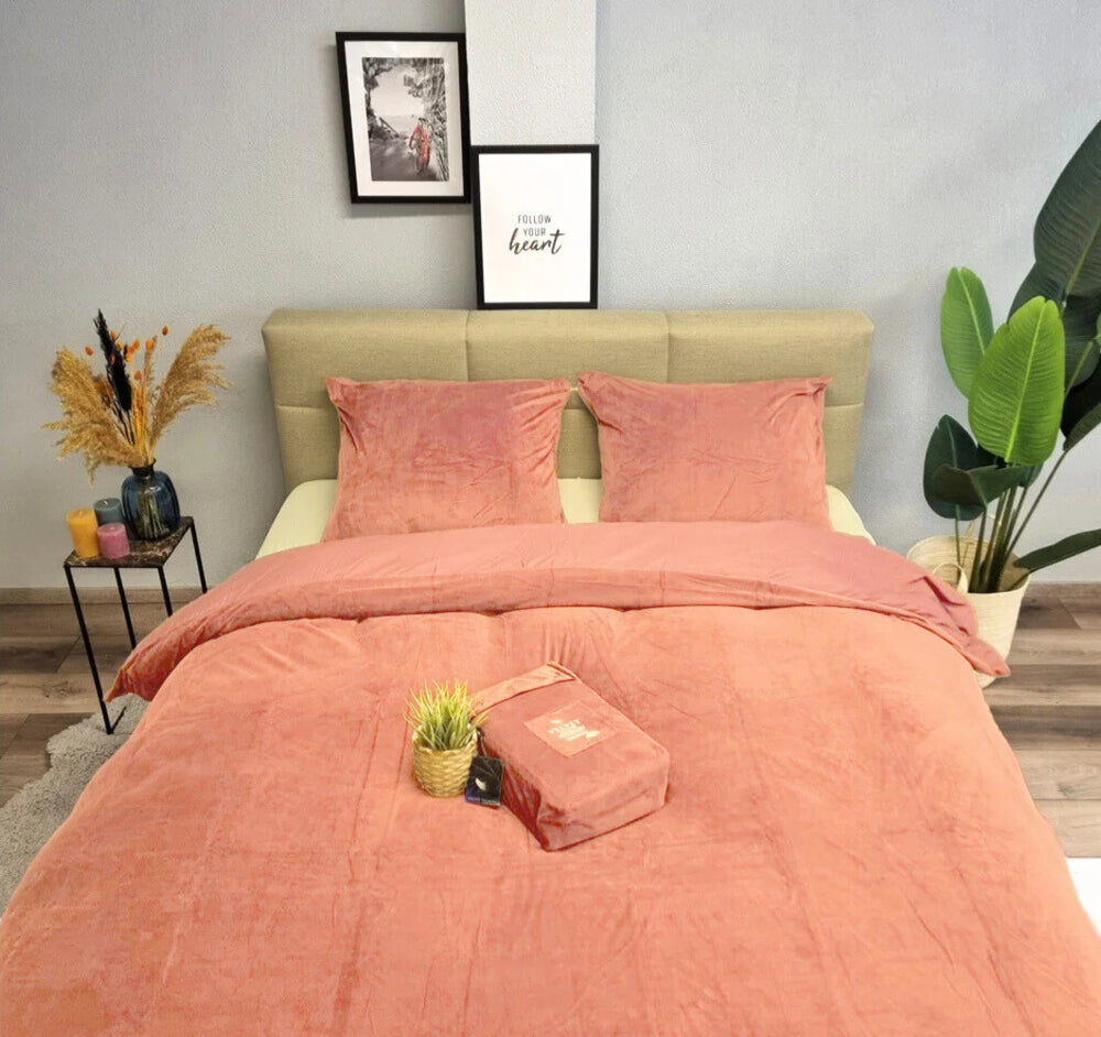 Beau Maison dekbedovertrek roze - velvet