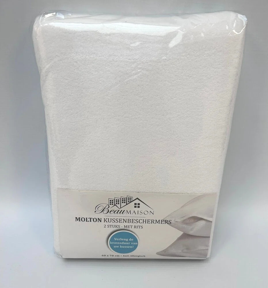 Molton slopen met rits (Per 2 stuks)