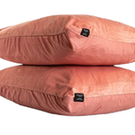 Kussensloop (Per 2 st) - Velvet - Oud roze