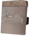 Glans satijn dekbedovertrek Lace - taupe - 1-persoons