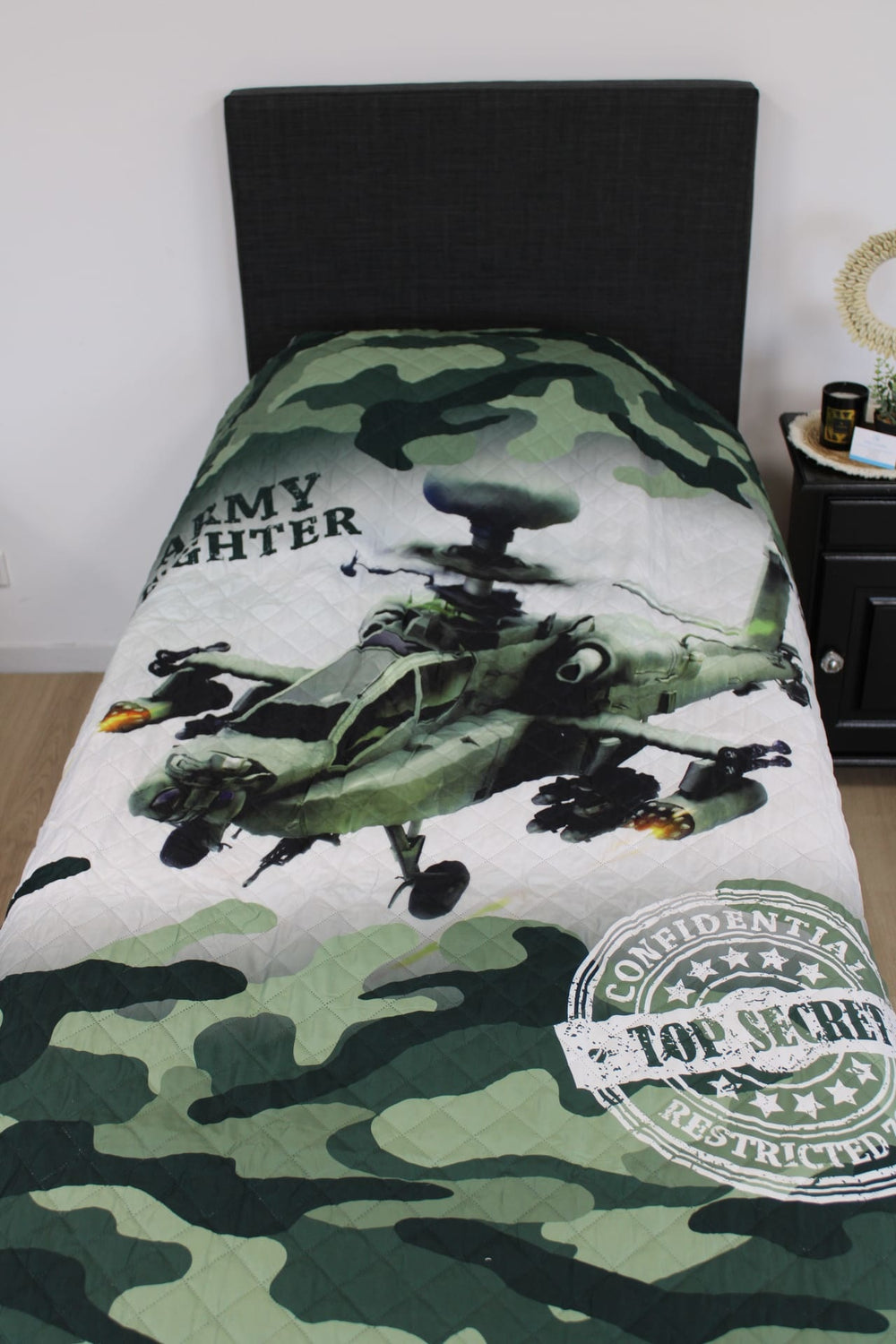 Bedsprei Army Fighter - 1-persoons (170x210 cm)