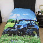 Bedsprei blauwe trekker - 170x210 cm