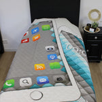 Bedsprei GSM grijs - 170x210 cm