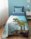 Bedsprei Jurassic adventure - 1-persoons (170x210 cm)