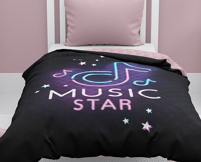 Bedsprei Music star - 1-persoons (170x210 cm)