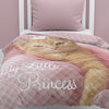 Bedsprei Poes - My little princess - roze - 170x210 cm