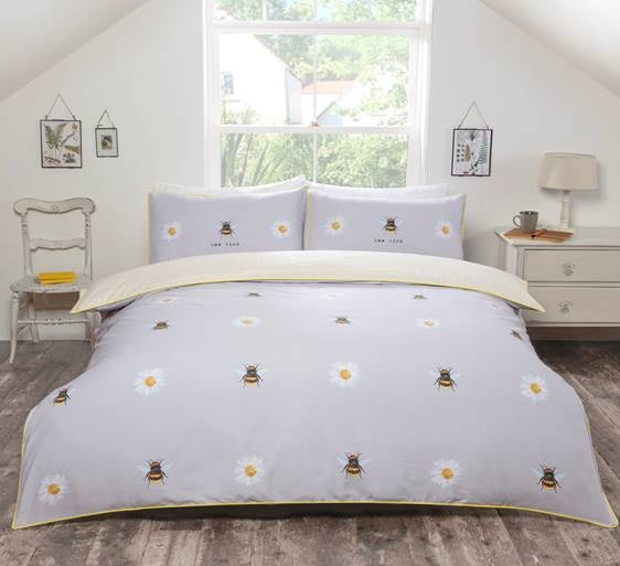 Dekbedovertrek Bee kind - Polykatoen - Lits-jumeaux (230x220 + 2st 50x75cm)