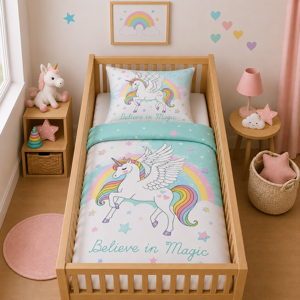 Decoware ledikant dekbedovertrek Believe in magic - katoen