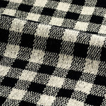 Handdoek Check Zwart