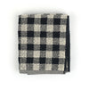 Handdoek Check Zwart