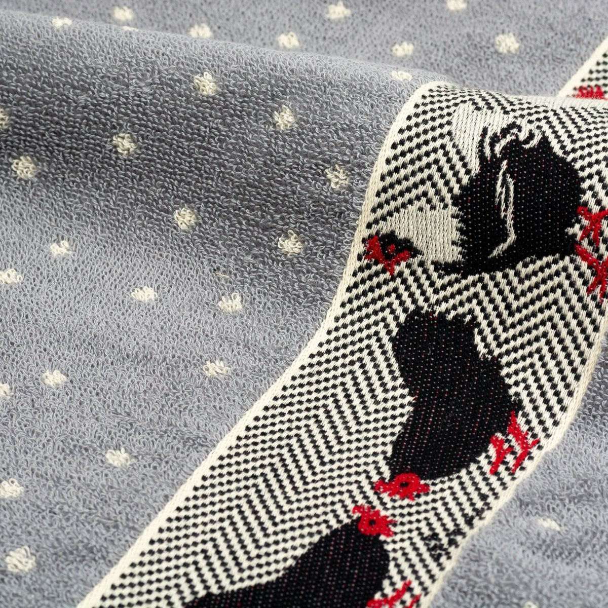 Handdoek Kippen - Grijs