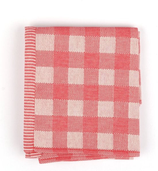 Theedoek Check - Rood
