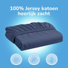 Decoware hoeslaken - jersey - denim blauw