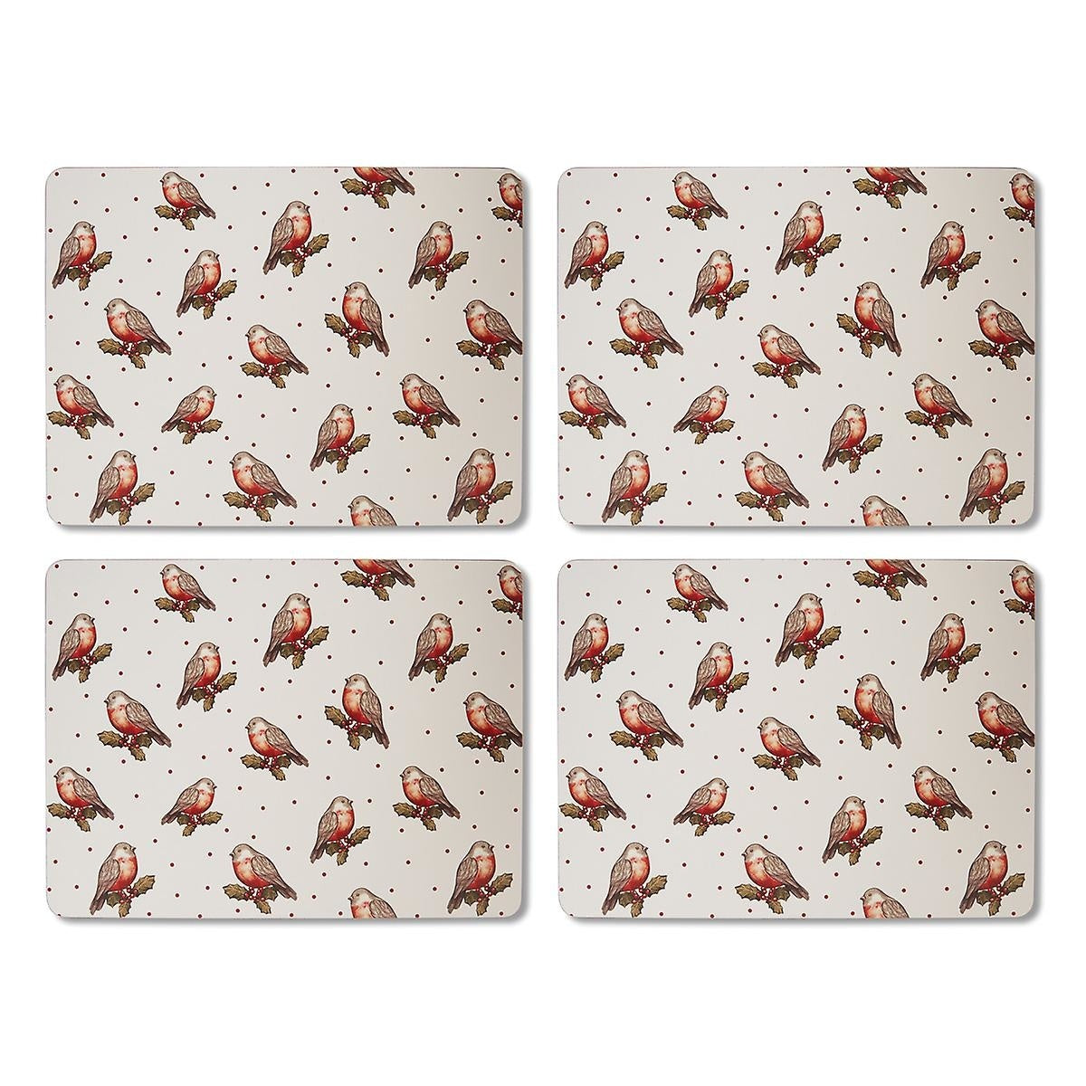 Placemats (Per 4 st) Red robin