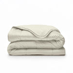 All in one lazy dekbed velvet - Dekbed en overtrek in 1 - Creme