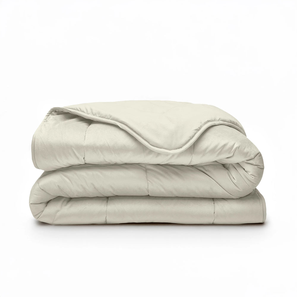 Sleeptime Velvet Lazy dekbed zonder overtrek - Creme