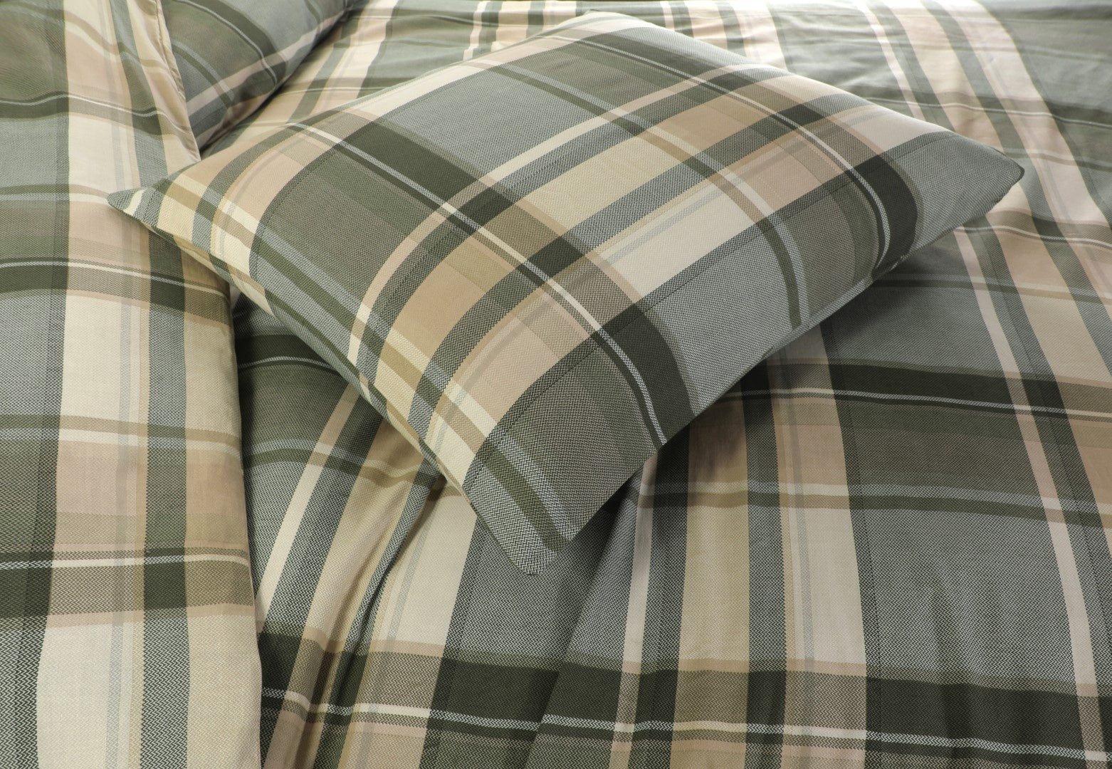 Day Dream dekbedovertrek Bram - groen - Katoen - 1-persoons (140x220 + 60x70cm)
