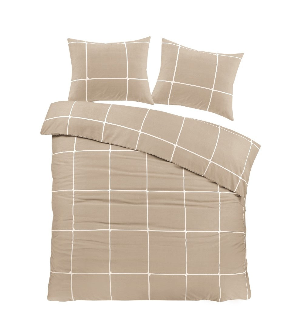 Day Dream dekbedovertrek Stan - katoen - beige - 140x220 + 60x70 cm
