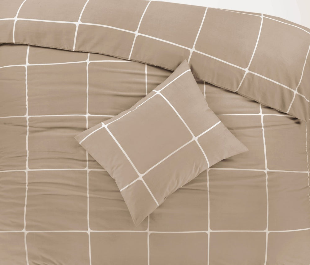 Day Dream dekbedovertrek Stan - katoen - beige - 140x220 + 60x70 cm
