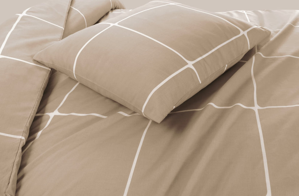 Day Dream dekbedovertrek Stan - katoen - beige - 140x220 + 60x70 cm