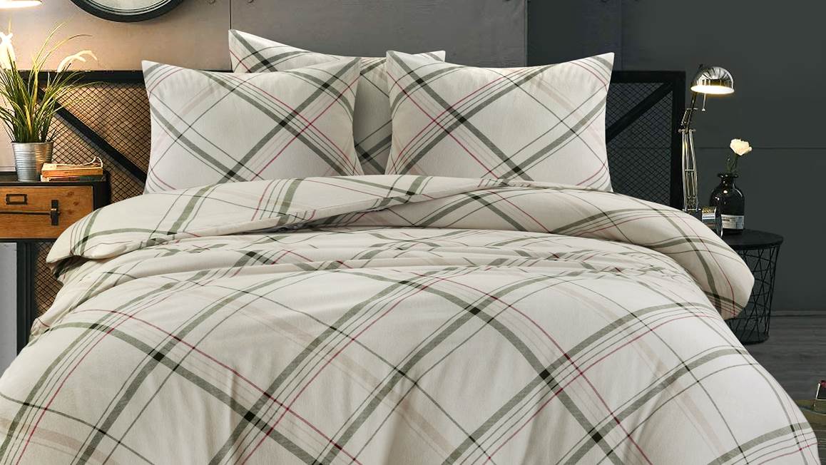 Day Dream dekbedovertrek Serfaus off-white - Flanel