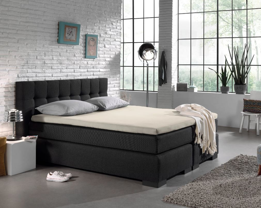 Topper hoeslaken - jersey - 80/90x200 cm - crème
