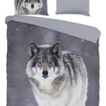 Good Morning dekbedovertrek Wolfie - flanel