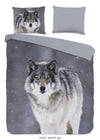 Good Morning dekbedovertrek Wolfie - flanel
