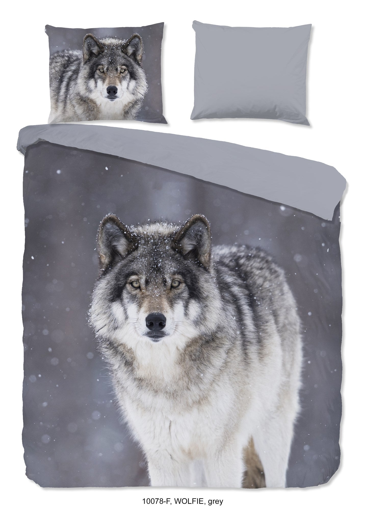 Good Morning dekbedovertrek Wolfie - Flanel