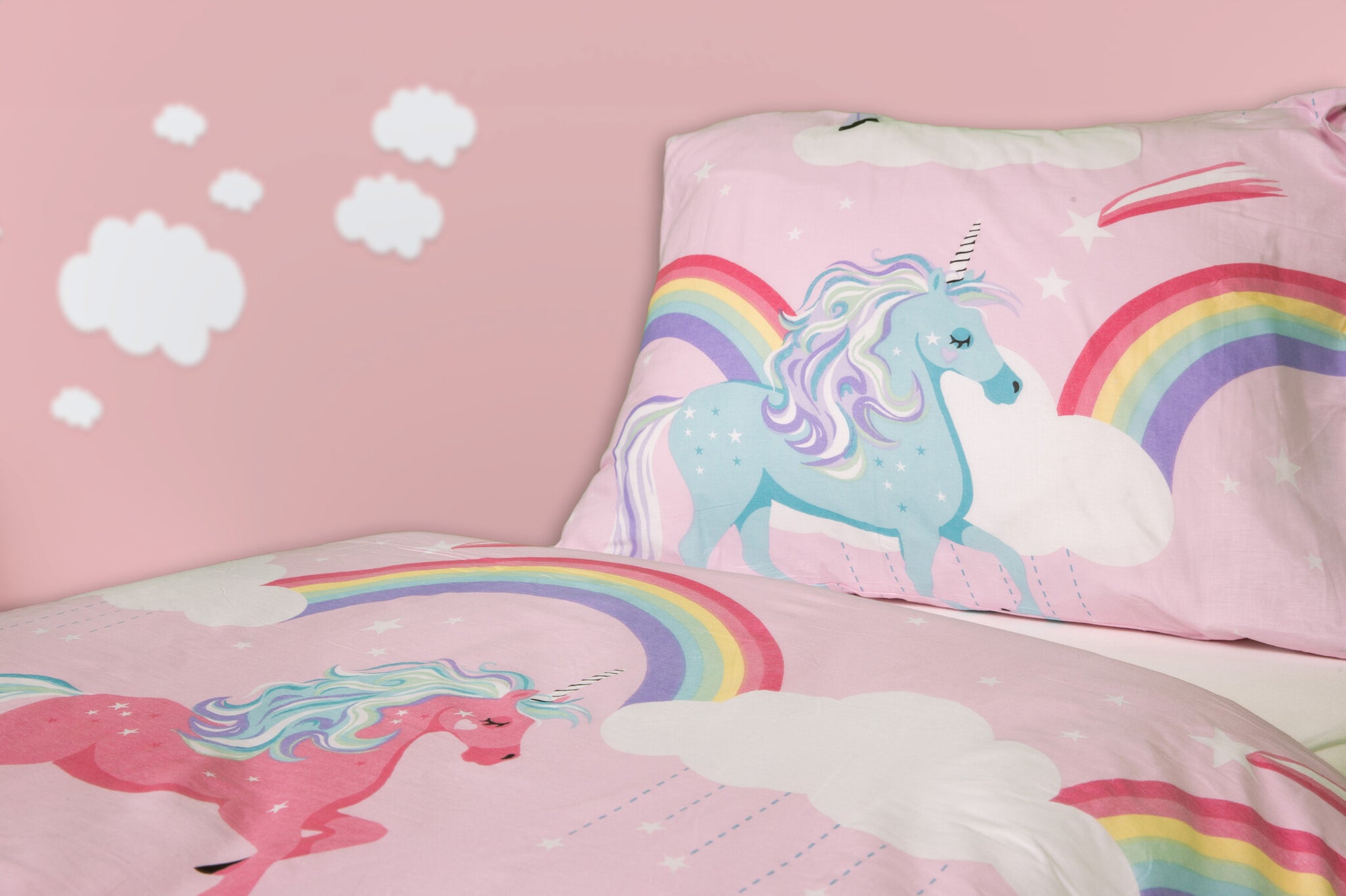 Ledikant My little unicorn dekbedovertrek - katoen - 100x140 + 40x60 cm