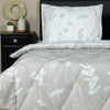 Decoware dekbed zonder overtrek incl. kussensloop Silhouette Leaves - zand - microvezel