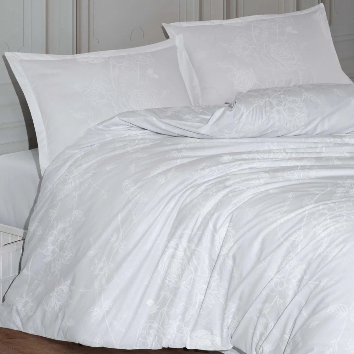 Decoware dekbedovertrek Arnor wit - Katoen