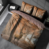 Katoen dekbedovertrek Autumn Deer - 2-persoons (200x220 + 2st. 60x70 cm)