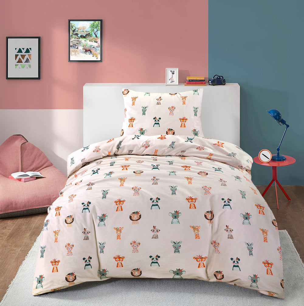 Decoware dekbedovertrek Diertjes - katoen - eenpersoons