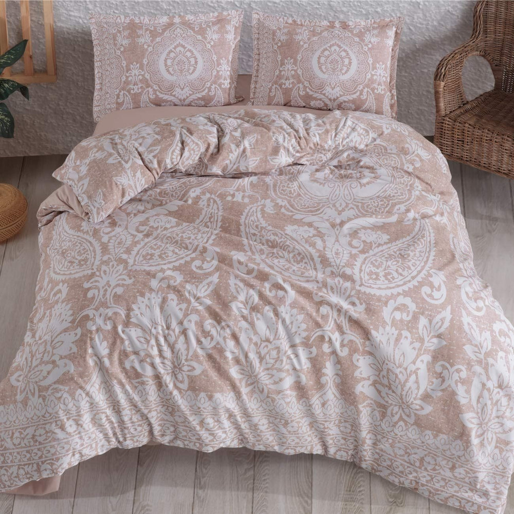 Decoware dekbedovertrek Ventana - oudroze - katoen - 1-persoons (140x220 + 60x70cm)