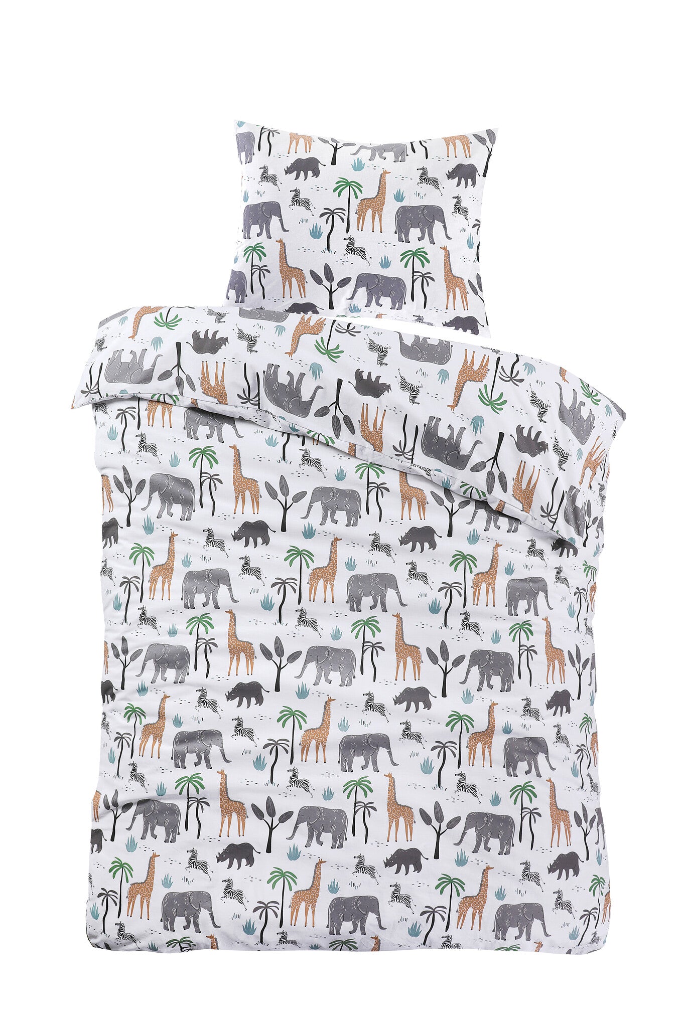 Dekbedovertrek Wildlife - Katoen - 1-persoons (140x200 + 60x70 cm)