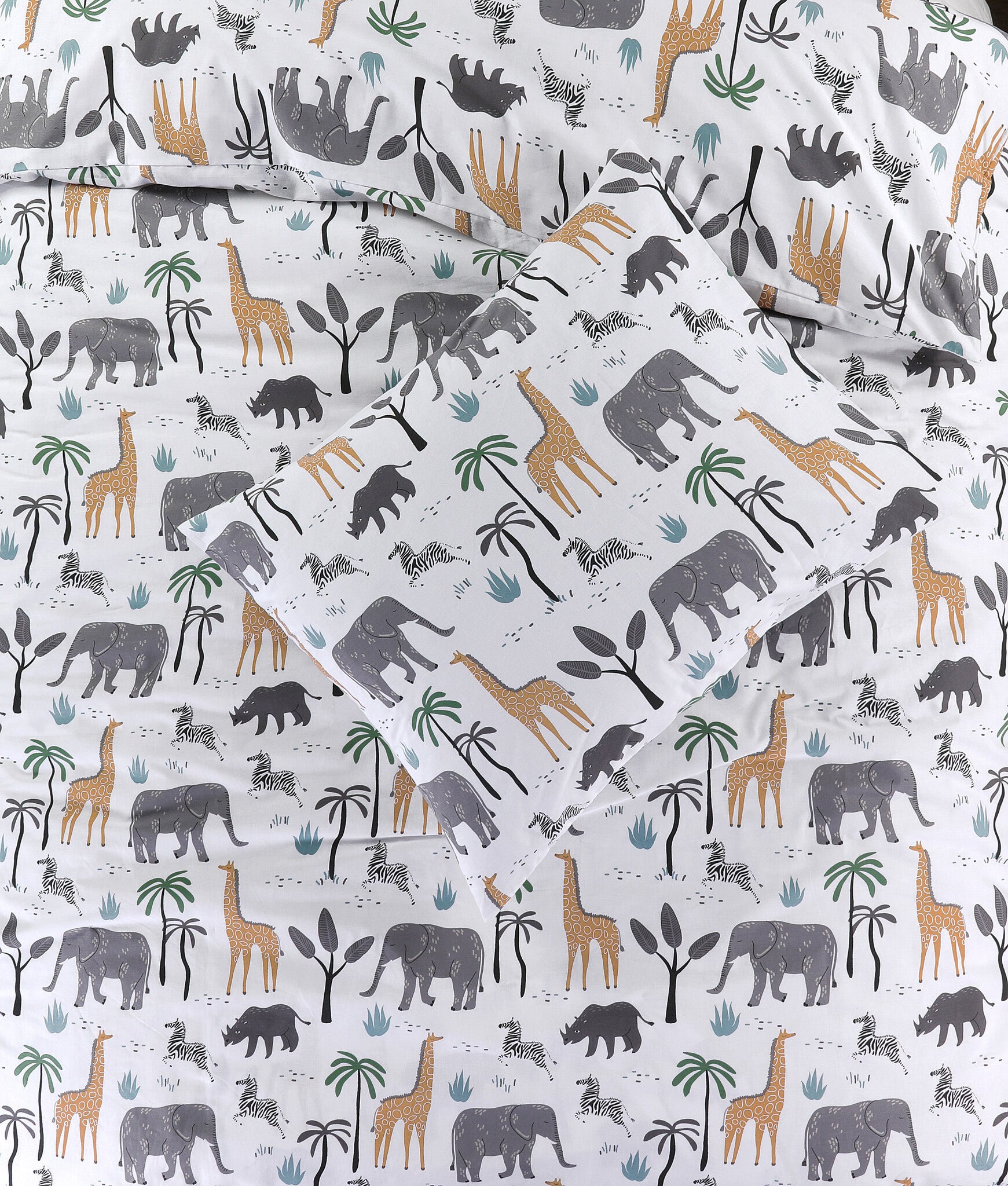 Dekbedovertrek Wildlife - Katoen - 1-persoons (140x200 + 60x70 cm)